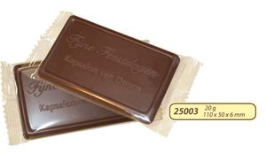 Čokoláda 20g s logem v čokoládě