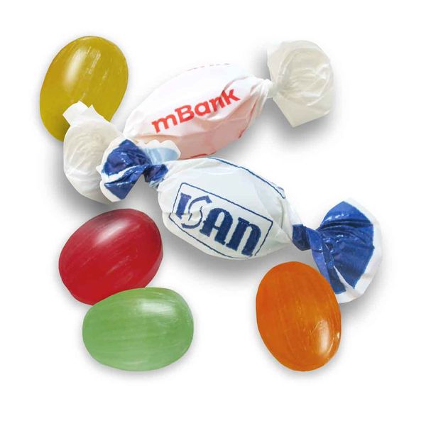 Twistové bonbóny - malonákladové 1B - BEZ PANTONE od 5kg