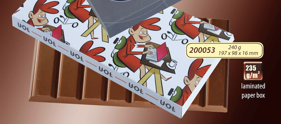 Čokoláda 240g v papírové krabičce